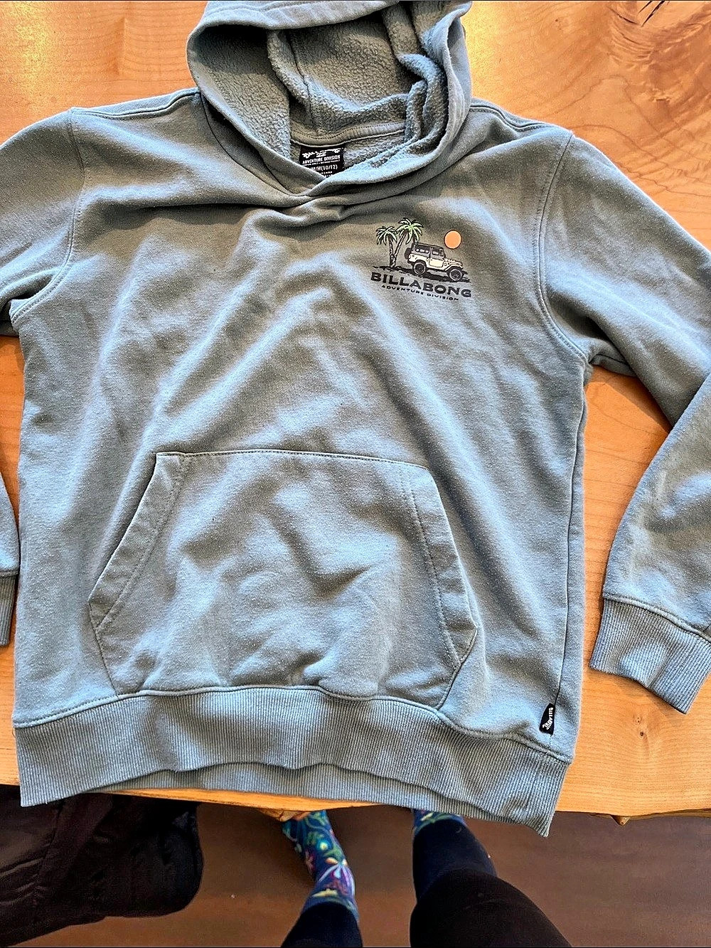 Billabong Graphic Pullover Hoodie Size Medium
